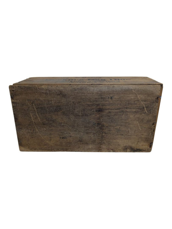 Vintage Reckitt’s Bag Blue Wooden Advertising Crate