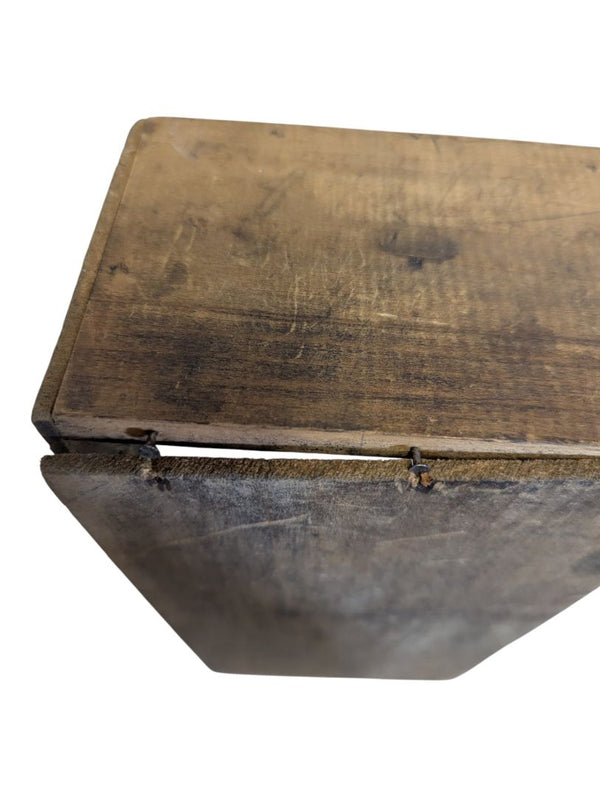 Vintage Reckitt’s Bag Blue Wooden Advertising Crate