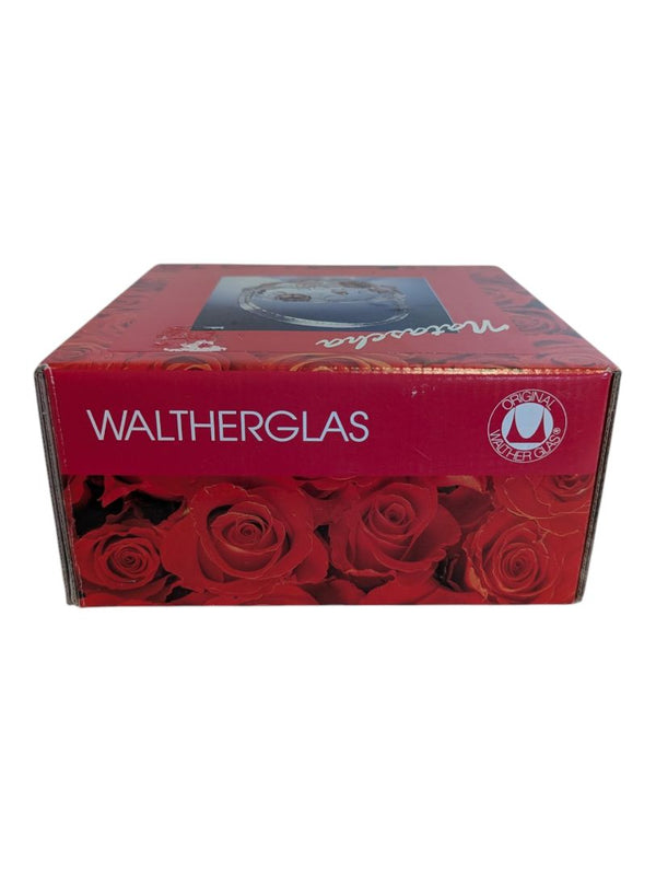 Waltherglas Natascha Satin Rose Glass Basket