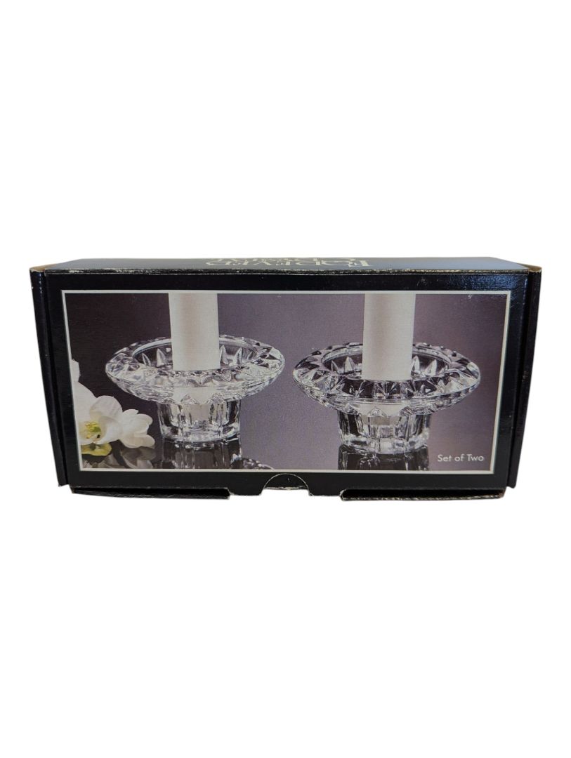 Forever Crystal Set of 2 Crystal Candle Holders