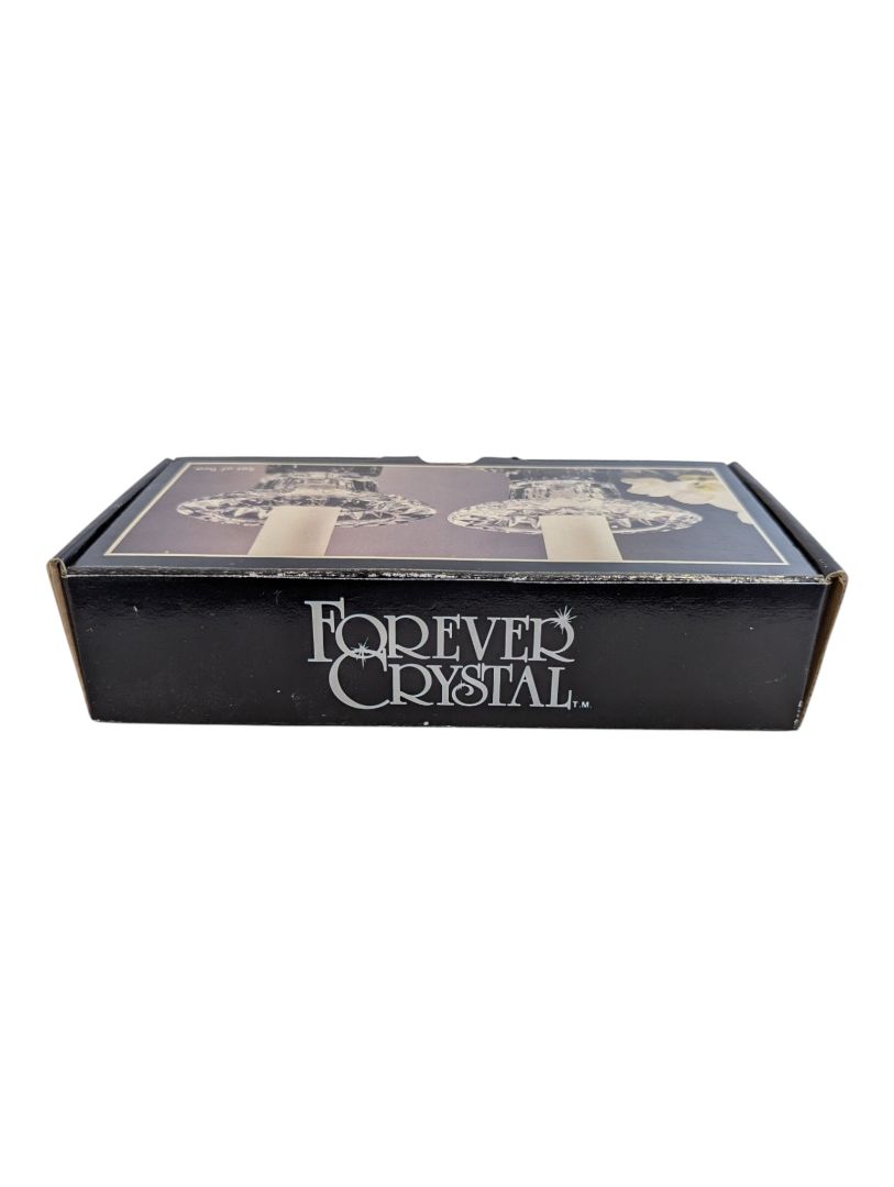 Forever Crystal Set of 2 Crystal Candle Holders