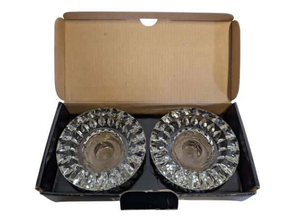 Forever Crystal Set of 2 Crystal Candle Holders