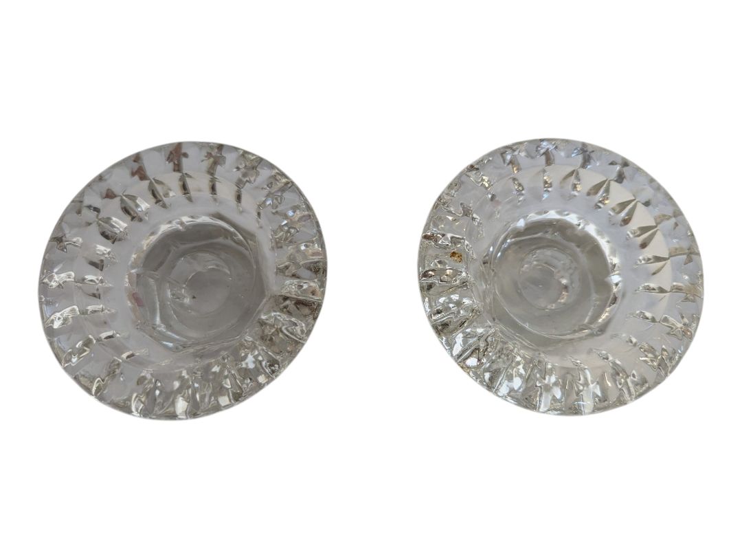 Forever Crystal Set of 2 Crystal Candle Holders