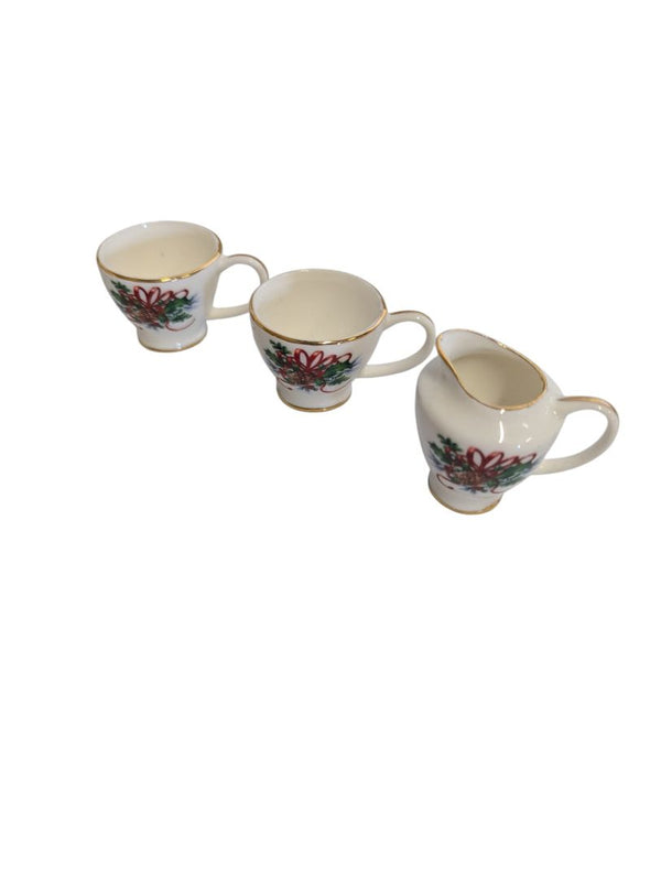 Avon Fine Collectibles Miniature Holiday Tea Set