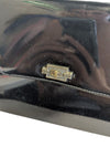 Vintage Black Patent Finish Structured Handbag