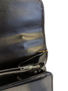 Vintage Black Patent Finish Structured Handbag