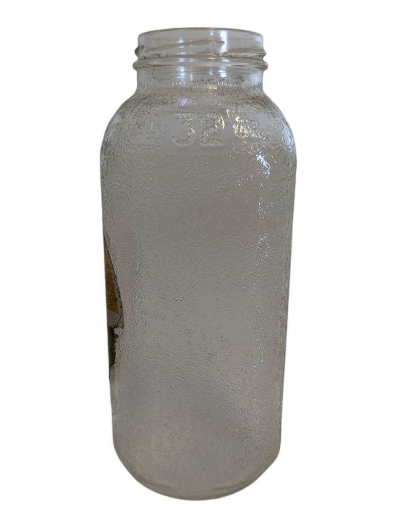 Vintage Daisy Fresh Passion Fruit Drink Glass Bottle
