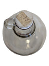 Vintage Clear Glass Jug Bottle with Handle & Cap