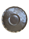 Vintage Embossed Rose Aluminum Serving Tray