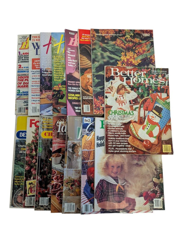 Lot of 15 Vintage Home, Craft & Holiday Magazine