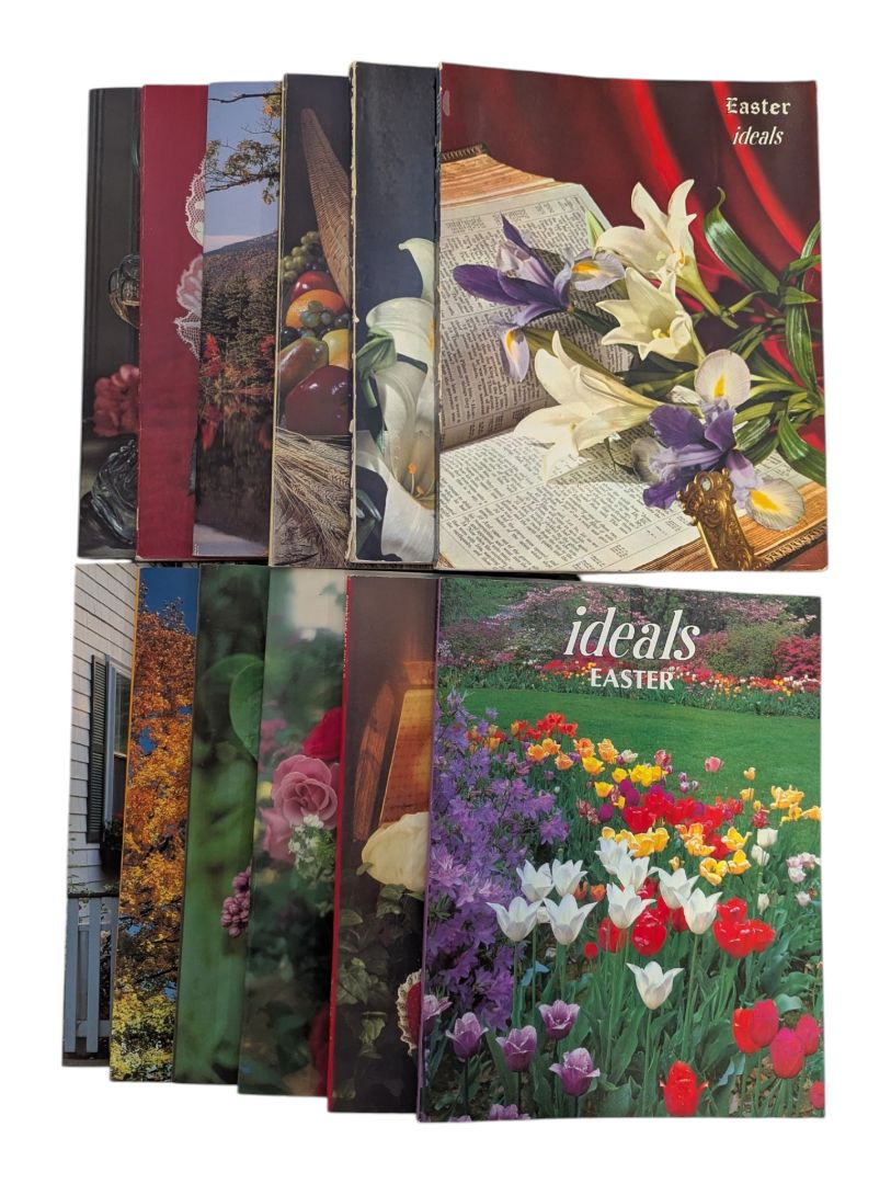 Lot of 12 Vintage Ideals Easter Magazine Collection
