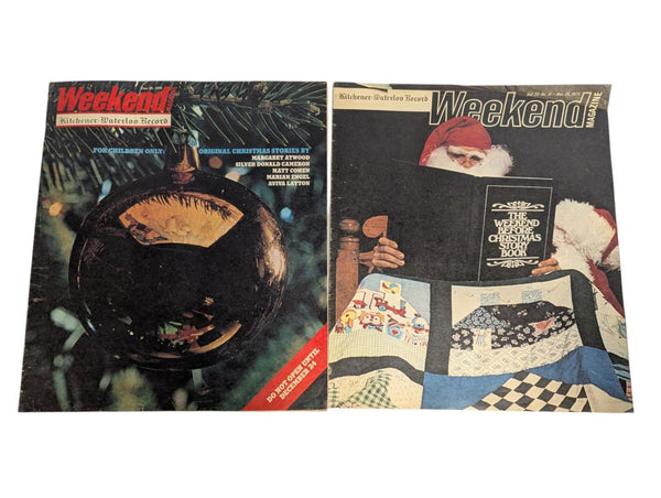 Vintage Kitchener-Waterloo Record Weekend Christmas Magazines – 1975