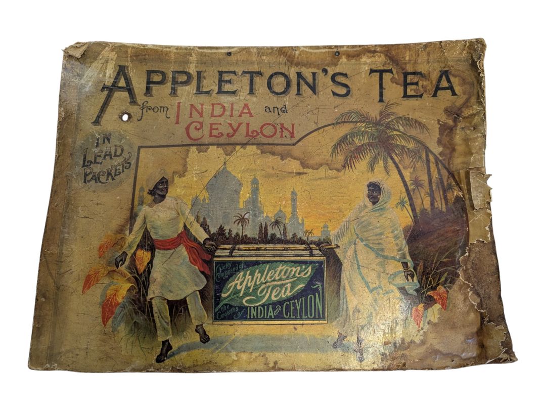 Antique Appleton’s Tea India & Ceylon Advertising Display