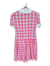 Vintage Pink Plaid Peter Pan Collar Dress