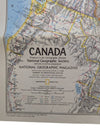 Collection of 6 Vintage National Geographic Maps – Canada, World & Rockies