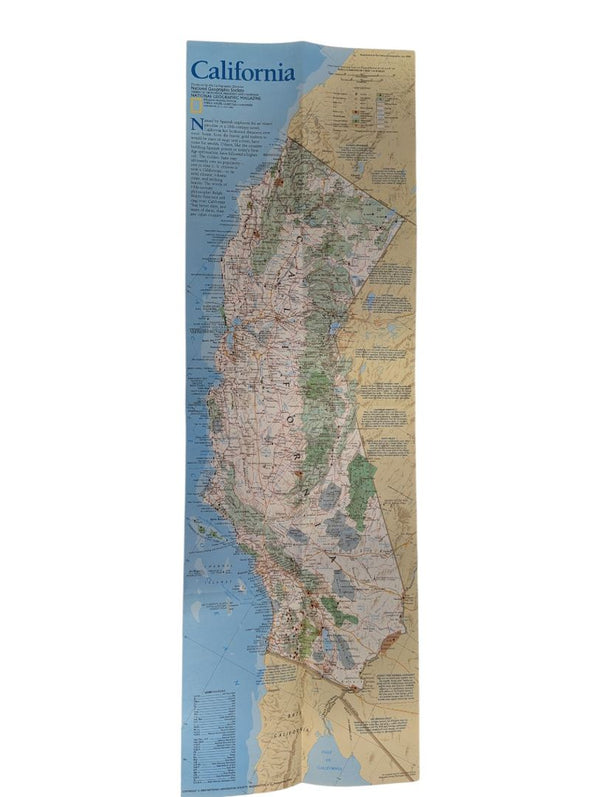 Vintage National Geographic & Travel Map Collection - USA