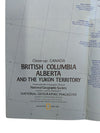 Collection of 6 Vintage National Geographic Maps – Canada, World & Rockies