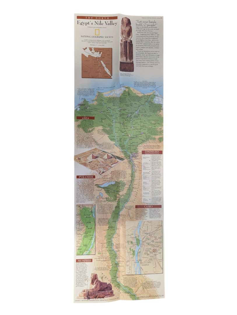 Collection of 7 Vintage National Geographic Fold-Out Maps