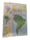 Collection of 7 Vintage National Geographic Fold-Out Maps