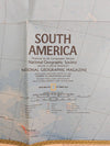 Collection of 7 Vintage National Geographic Fold-Out Maps