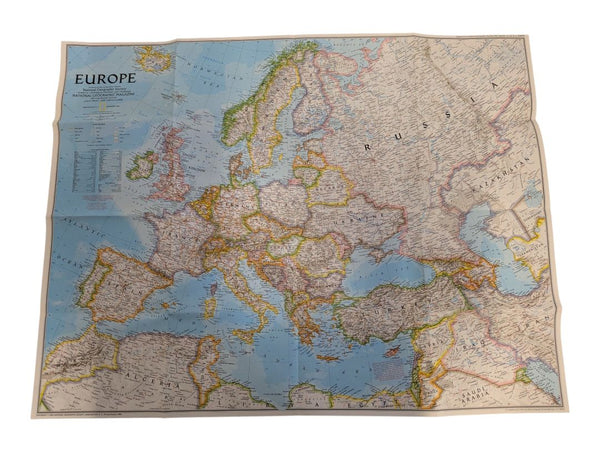 Collection of 7 Vintage National Geographic Fold-Out Maps