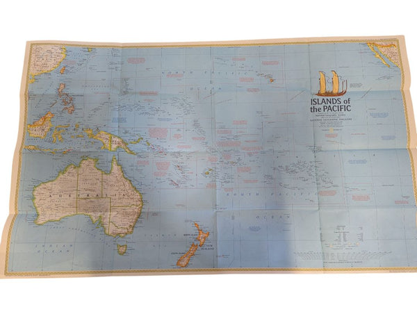 Collection of 6 Vintage National Geographic Maps & Educational Supplements
