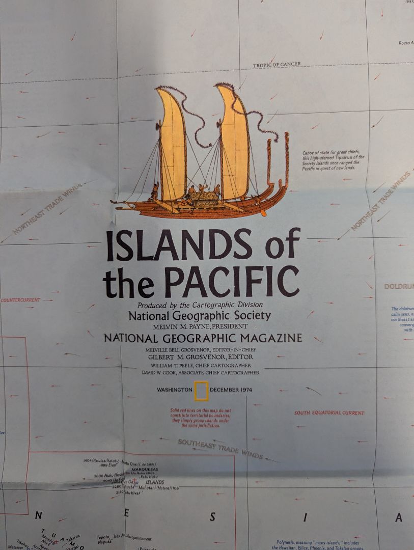 Collection of 6 Vintage National Geographic Maps & Educational Supplements