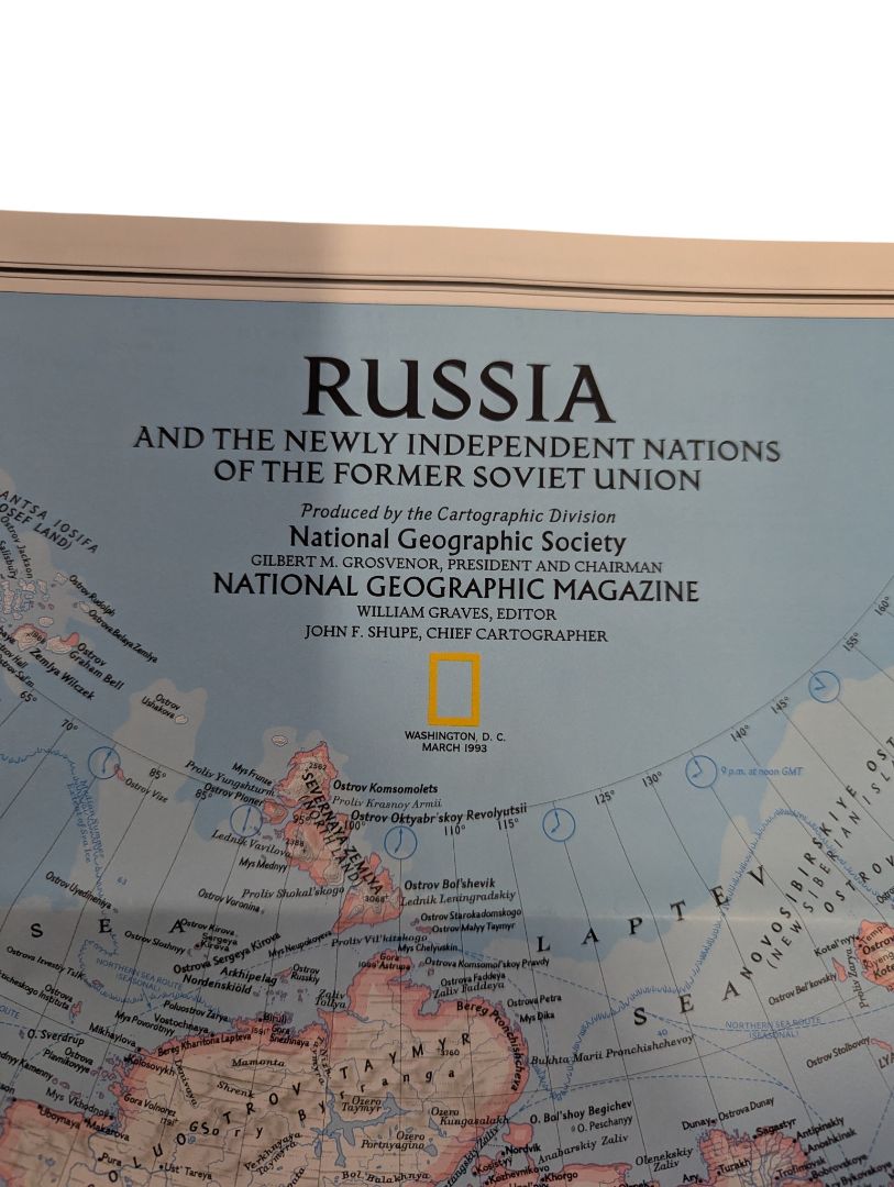 Collection of 6 Vintage National Geographic Maps & Educational Supplements