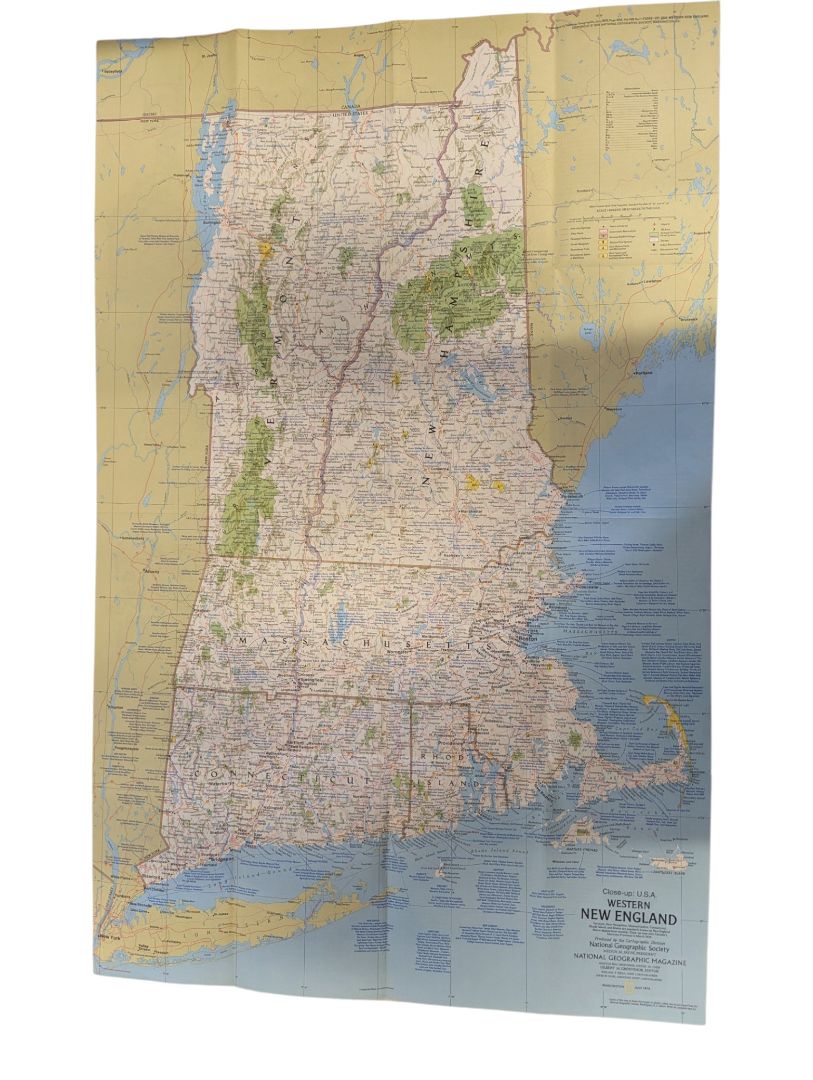 Vintage National Geographic & Travel Map Collection - USA