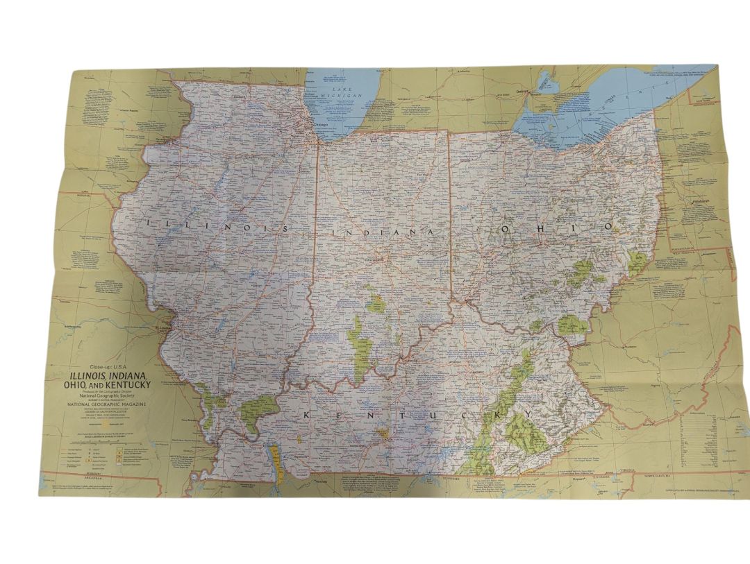 Vintage National Geographic & Travel Map Collection - USA