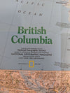 Collection of 6 Vintage National Geographic Maps – Canada, World & Rockies