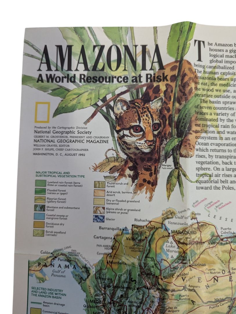 Collection of 6 Vintage National Geographic Maps & Educational Supplements