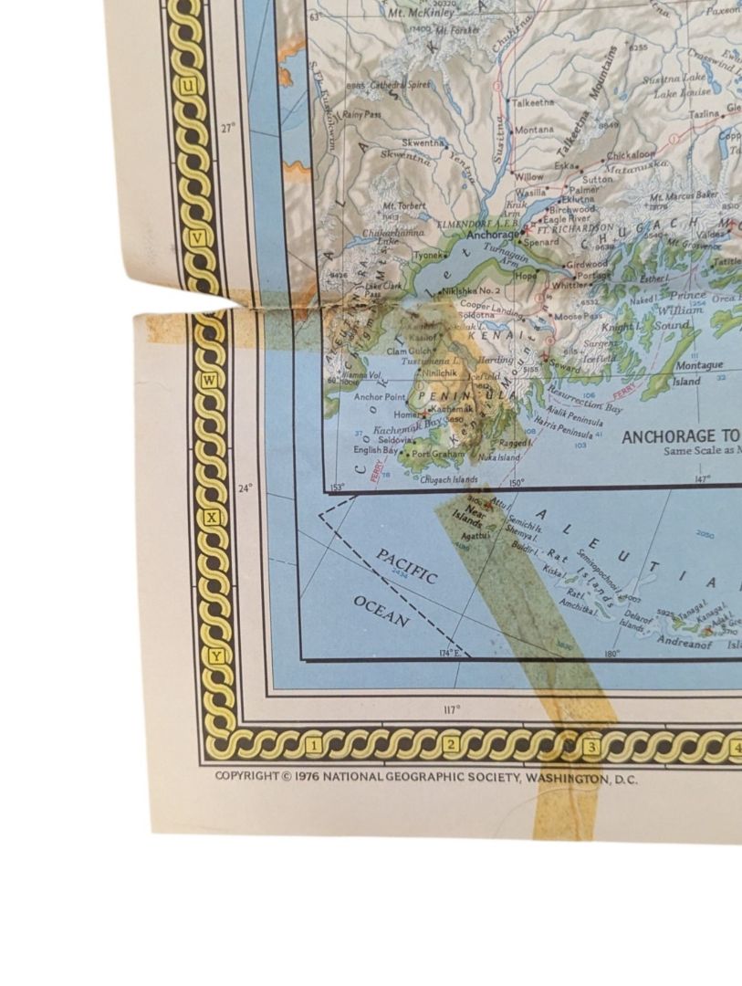 Vintage National Geographic & Travel Map Collection - USA