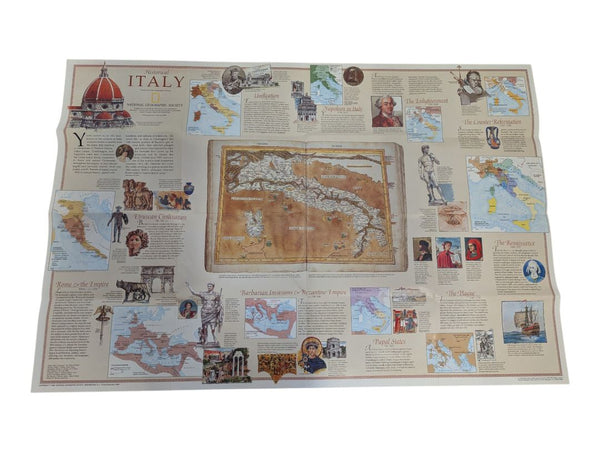 Collection of 7 Vintage National Geographic Fold-Out Maps