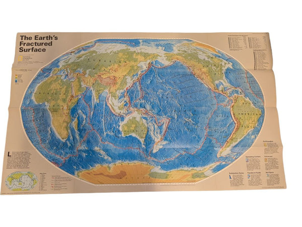 Collection of 6 Vintage National Geographic Maps & Educational Supplements