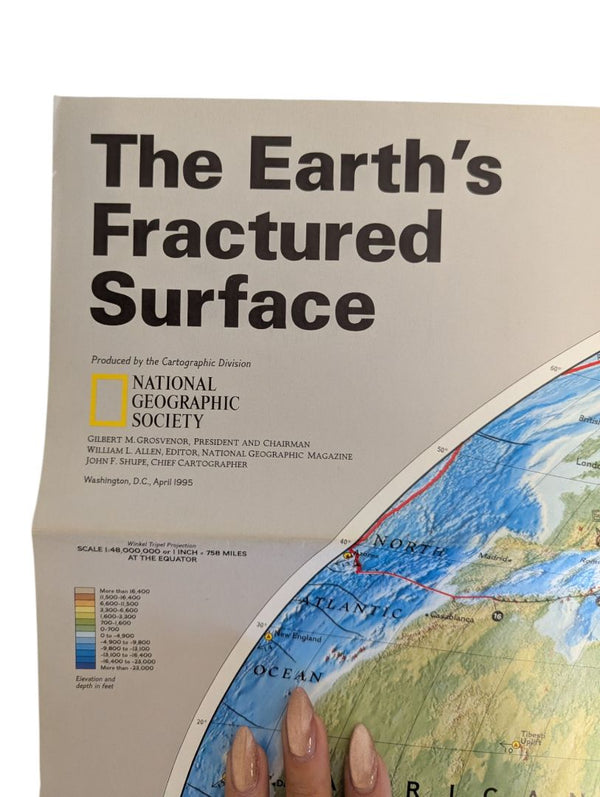 Collection of 6 Vintage National Geographic Maps & Educational Supplements
