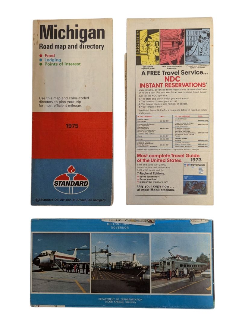 Vintage National Geographic & Travel Map Collection - USA