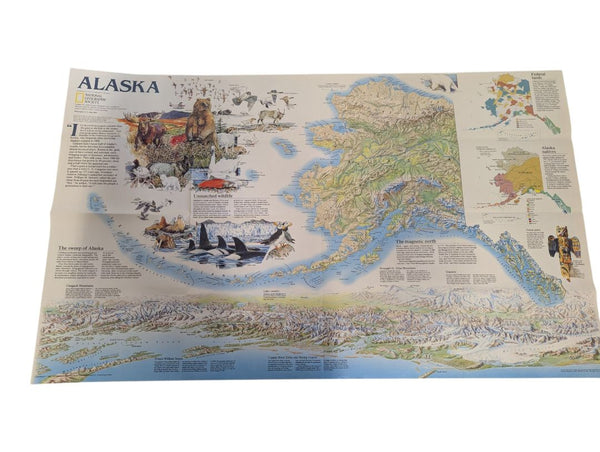 Vintage National Geographic & Travel Map Collection - USA