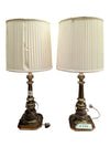 Pair of Vintage Stiffel Brass-Tone Table Lamps