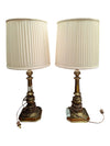 Pair of Vintage Stiffel Brass-Tone Table Lamps