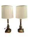 Pair of Vintage Stiffel Brass-Tone Table Lamps