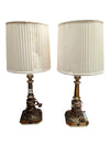 Pair of Vintage Stiffel Brass-Tone Table Lamps