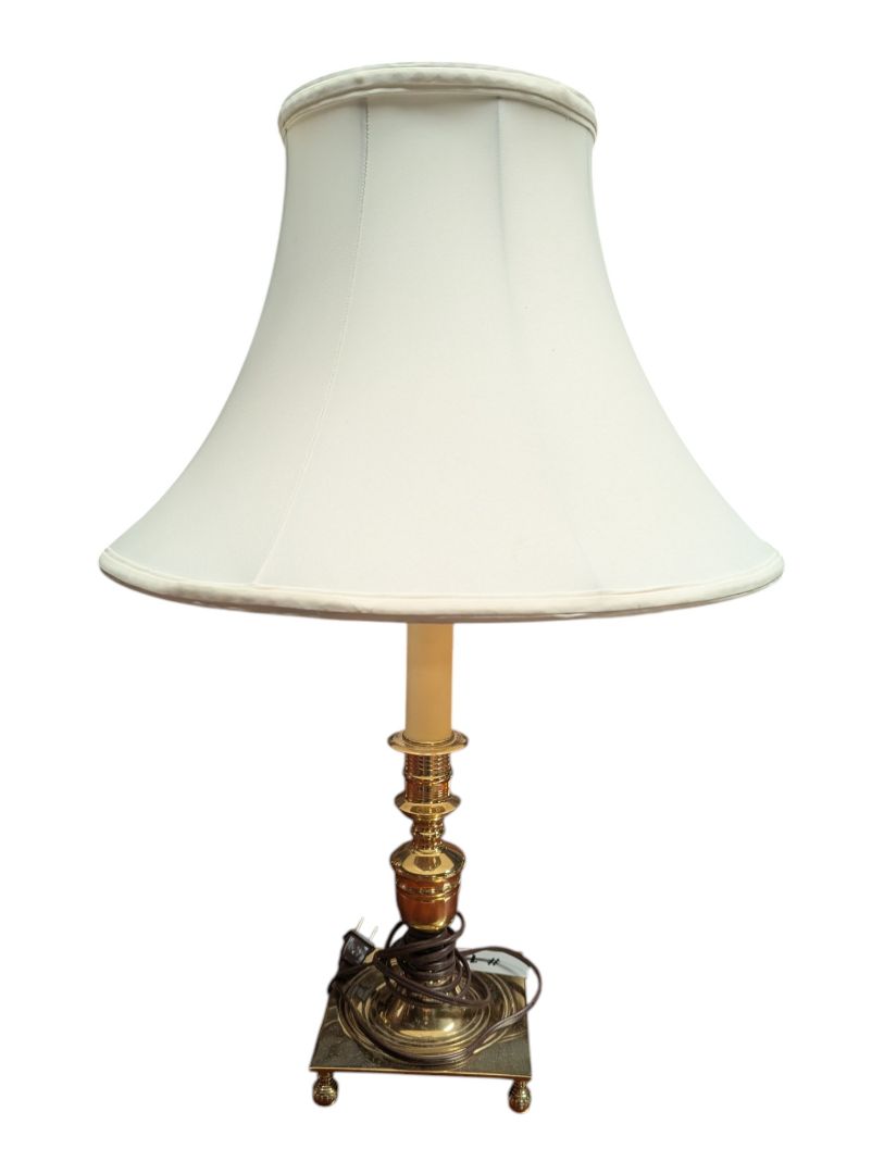 Kaiser Kuhn Lighting Brass Table Lamp with Shade