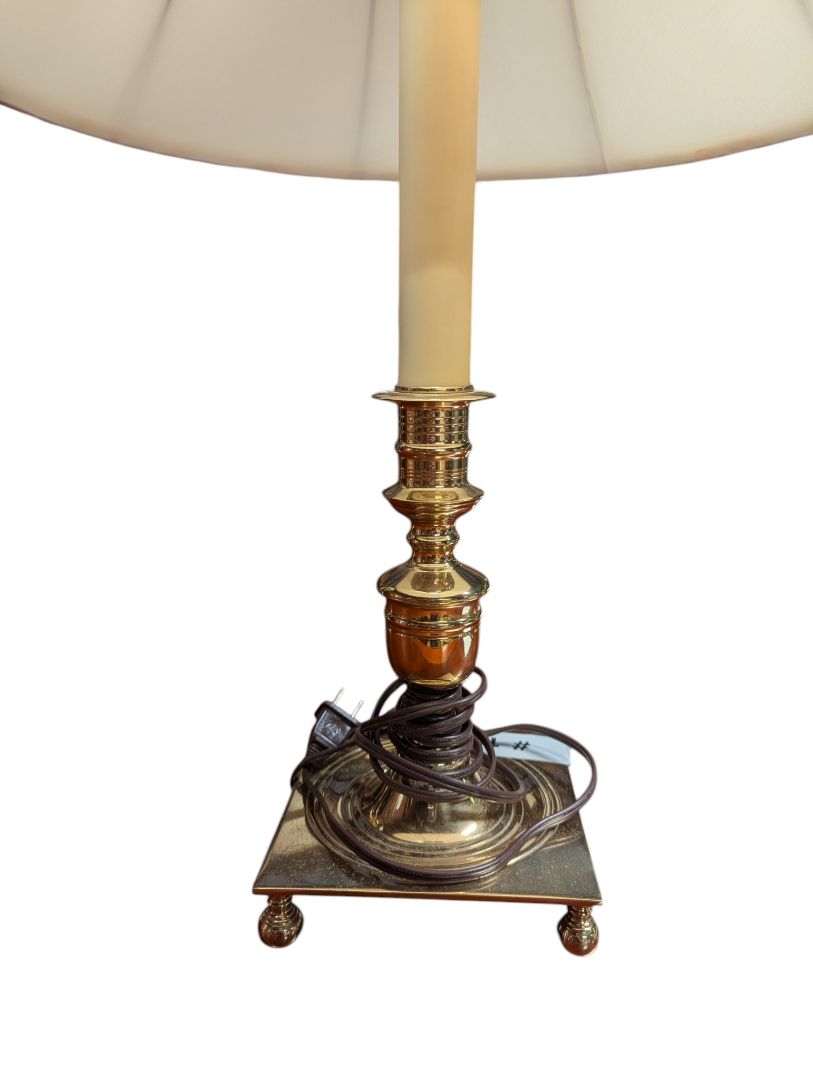 Kaiser Kuhn Lighting Brass Table Lamp with Shade