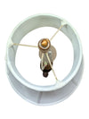 Traditional Bronze-Tone Floor Lamp with Carved Accent