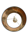Modern Brushed Metal Table Lamp with Black Shade