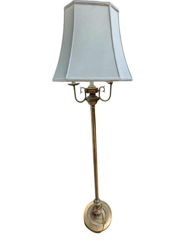 Traditional Brass-Tone Four-Light Floor Lamp
