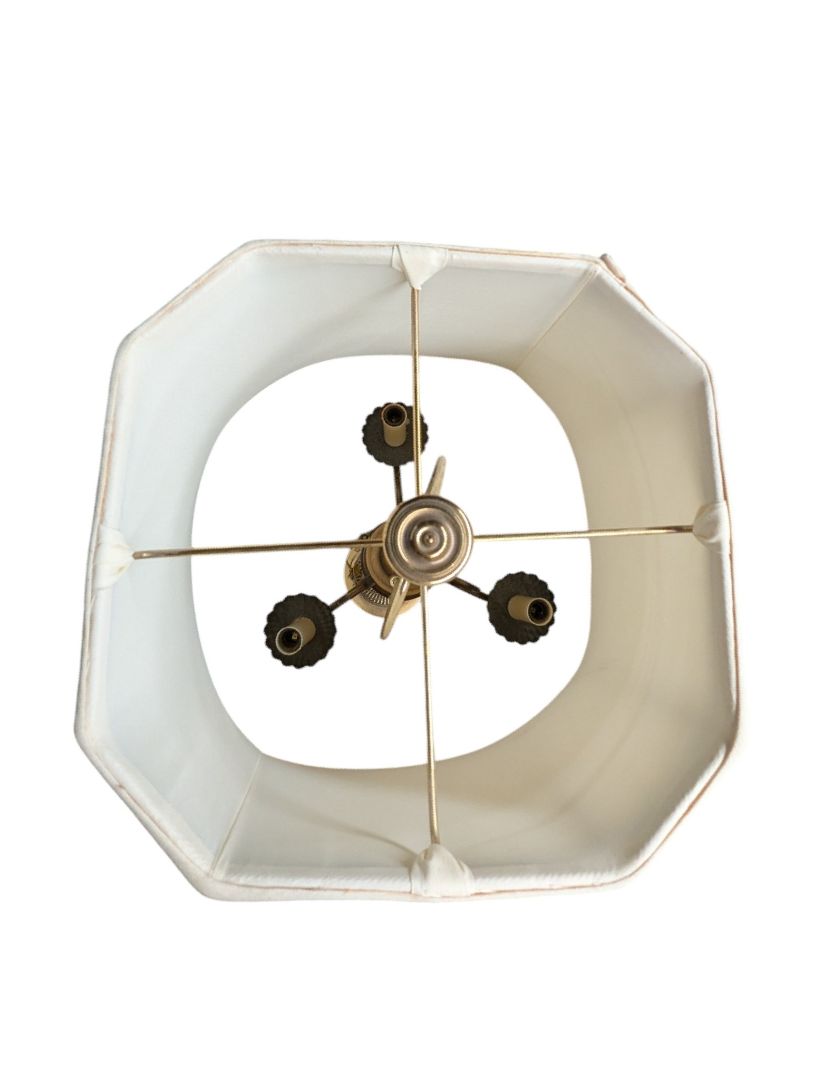 Traditional Brass-Tone Four-Light Floor Lamp