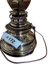 Traditional Brass-Tone Table Lamp with Shade