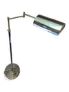 Vintage Brass-Tone Adjustable Swing Arm Floor Lamp